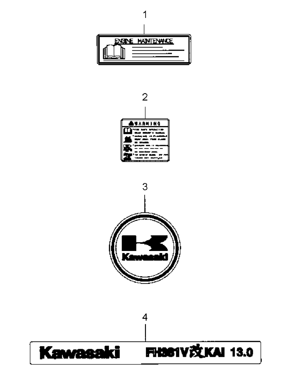Fh430v-As22 Label Diagram and Parts List for 55AE232S750-WAM Cub Cadet Lawn Mower